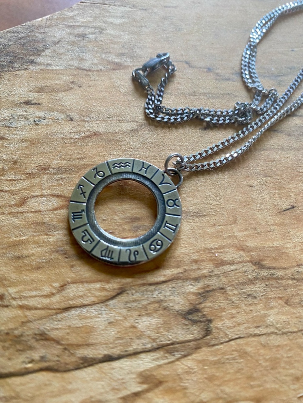 NEW ASTROLOGICAL PENDANT + CHAIN - STERLING SILVER